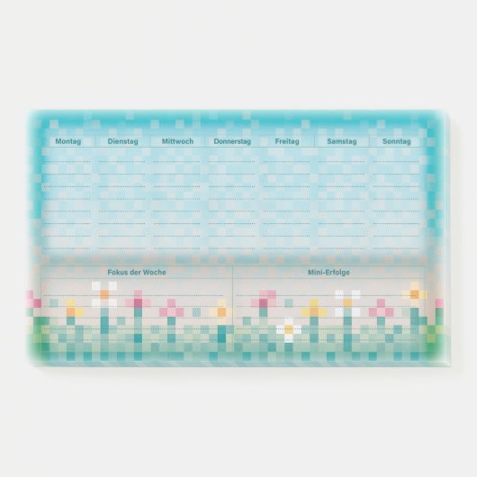 Pixelwiese Wochenplaner ポストイット (正面)