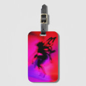 Pixie踊り(ピンク) ラゲッジタグ (正面縦)