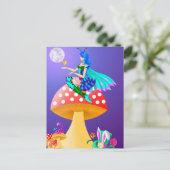 Pixie on Mushroom Postcard ポストカード (スタンド正面)