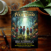 Pixie Wood Magical Birthday Party 招待状