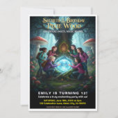 Pixie Wood Magical Birthday Party 招待状 (正面)