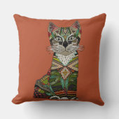 pixiebobの子ネコのシエナ土 クッション (正面)