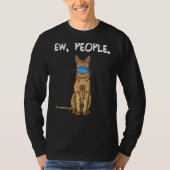 Pixiebob Ew people Cat顔・マスク Tシャツ (正面)