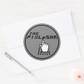 PixlPshrのロゴ ラウンドシール (封筒)
