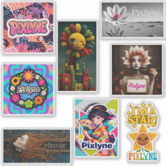 Pixlyneステッカーパック #1 シール