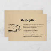 Pizzaの情報結婚詳細エンクロージャカード エンクロージャーカード (正面/裏面)