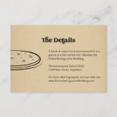 Pizzaの情報結婚詳細エンクロージャカード エンクロージャーカード (正面)
