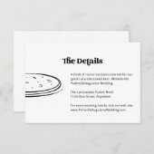 Pizzaの情報結婚詳細エンクロージャカード エンクロージャーカード (正面/裏面)
