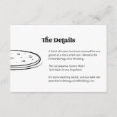 Pizzaの情報結婚詳細エンクロージャカード エンクロージャーカード (正面)