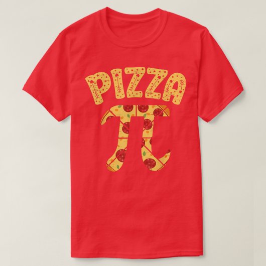 PiZZA円グラフ算数専攻の先生数学者 Tシャツ (デザイン正面)