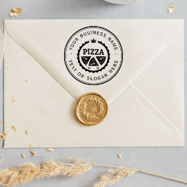 PIZZA カスタム Business Logo Large ラバースタンプ
