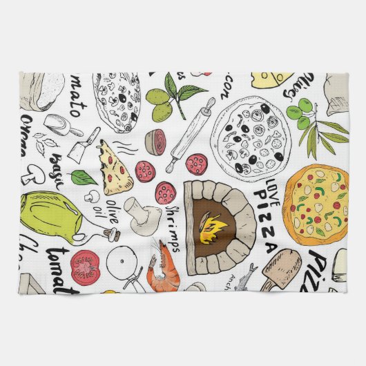 Pizza  キッチンタオル (横)