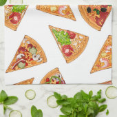 Pizza キッチンタオル (折り畳み)