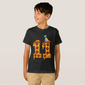Pizza 11th Birthday 11 Years Old Party Hat Bday Bo Tシャツ (正面フル)