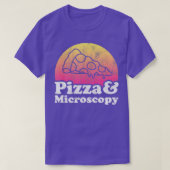 Pizza and Microscopy or Microscope  Tシャツ (デザイン正面)