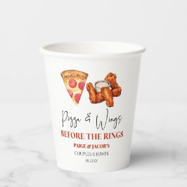 Pizza and Wings Before The Rings Couples Shower 紙コップ