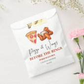 Pizza and Wings Before The Wings Couples Shower フェイバーバッグ (封をした状態)