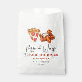 Pizza and Wings Before The Wings Couples Shower フェイバーバッグ (正面)