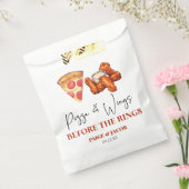 Pizza and Wings Before The Wings Rehearsal Dinner フェイバーバッグ (封をした状態)