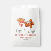 Pizza and Wings Before The Wings Rehearsal Dinner フェイバーバッグ (正面)