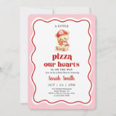 Pizza Baby Shower Invitation 招待状 (正面)