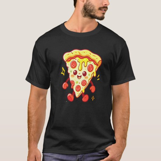 pizza character tシャツ (正面)