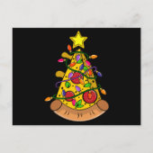 Pizza Christmas Tree Gift, Funny Pizza Costumes ポストカード (正面)
