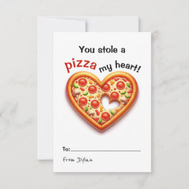 Pizza Classroomバレンタインカード サンキューカード
