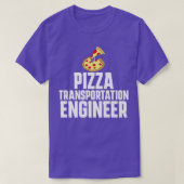 Pizza Delivery Person Funny Transportation Enginee Tシャツ (デザイン正面)