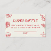 Pizza Diaper Raffle  エンクロージャーカード (正面)