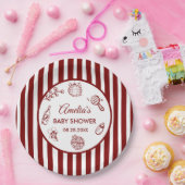 Pizza doodle special Delivery  Baby Shower ペーパープレート (パーティー)