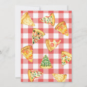 Pizza First Birthday party 招待状 (裏面)