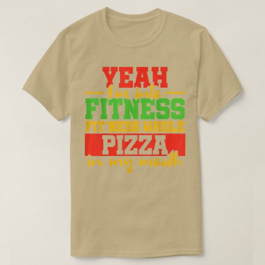 Pizza Fitness 16063196 Tシャツ (デザイン正面)