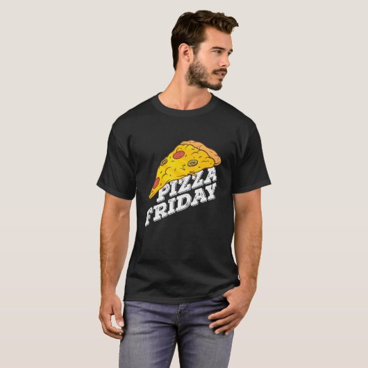 Pizza Friday Pizza Tシャツ (正面フル)