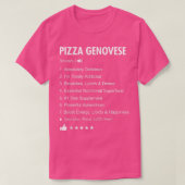 Pizza Genovese Definition Meaning Funny  Tシャツ (デザイン正面)