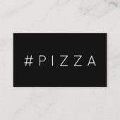 #PIZZA hashtagロイヤリティパンチカード ロイヤリティカード (正面)