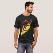Pizza Hell Skeleton Surfing Fast Food Riding frien Tシャツ (正面フル)