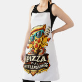 Pizza Is My Love Funny Pizza Lover Gift  エプロン (インサイチュ)