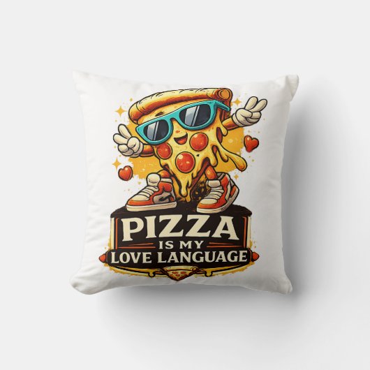 Pizza Is My Love Funny Pizza Lover Gift  クッション (正面)
