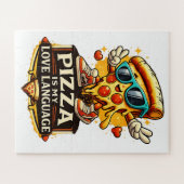 Pizza Is My Love Funny Pizza Lover Gift  ジグソーパズル (横)