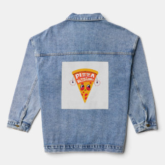 Pizza is My Valentine – Cute Funny Food Love  デニムジャケット