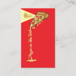 Pizza is the best business card 名刺