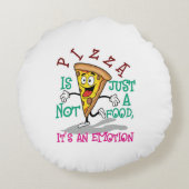 Pizza is the glue that holds us all together ラウンドクッション (裏面)