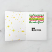 Pizza Italian restaurant catering Christmas シーズンカード (内部)