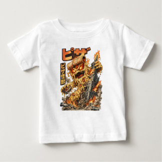 Pizza Kaiju – The Cheesy Destruction ベビーTシャツ