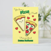 Pizza Kids Classroomバレンタインカード サンキューカード (スタンド正面)