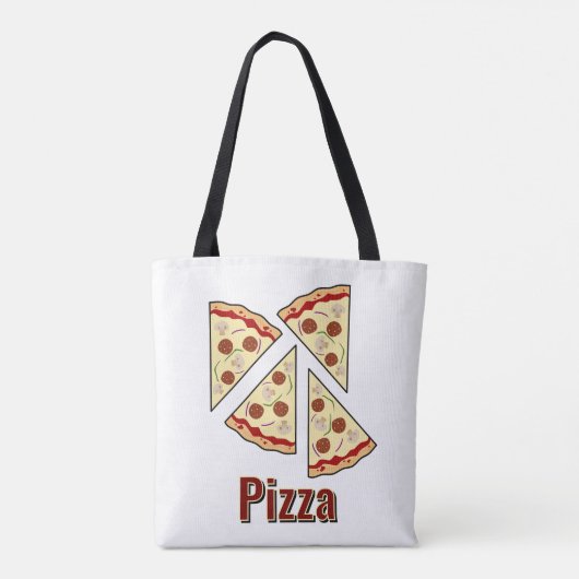Pizza Lover Design トートバッグ (裏面)