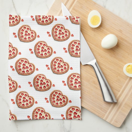 Pizza Lover Pattern  キッチンタオル (四つ折り)