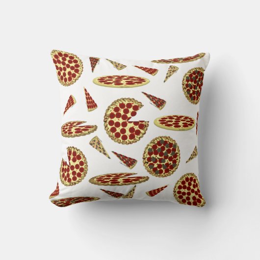 Pizza Lover's Pattern クッション (正面)