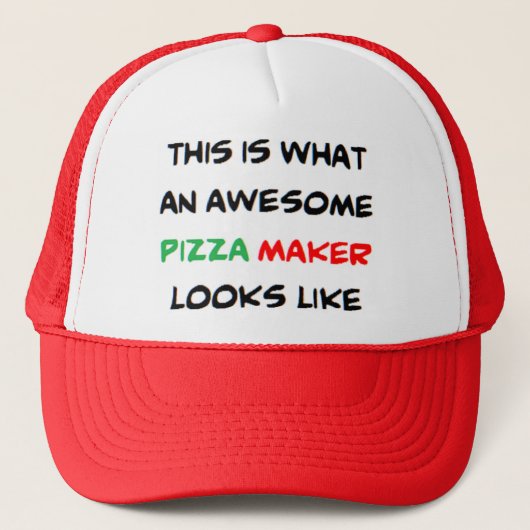 pizza maker, awesome キャップ (正面)